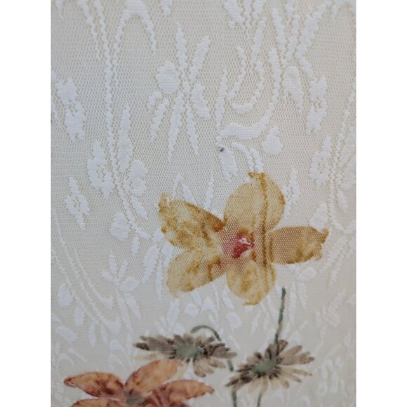 Vintage Francesca Caretti Maxi Slip Dress Women Size 12 Floral Lace Cottagecore - Picture 12 of 12